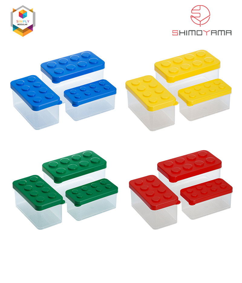 Shimoyama Lego Box Set of 3 Plastic Storage Organizer