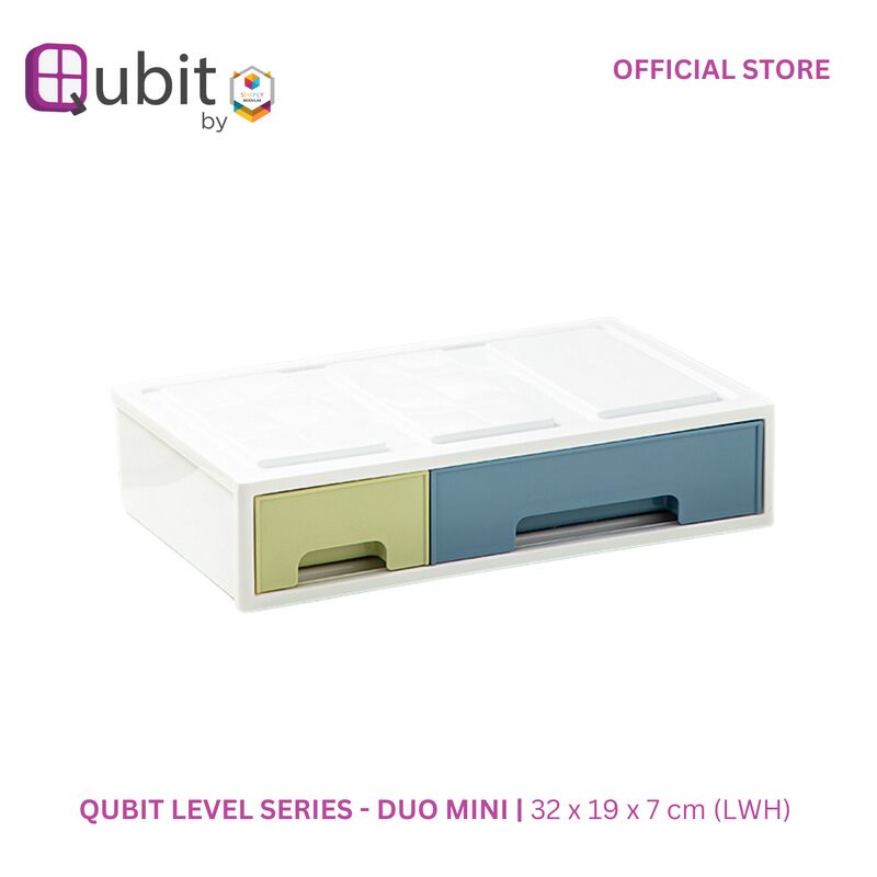 Qubit Level Duo Mini Storage Drawer Organizer