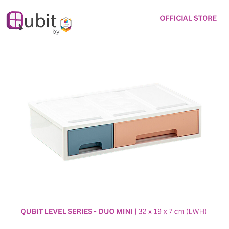 Qubit Level Duo Mini Storage Drawer Organizer