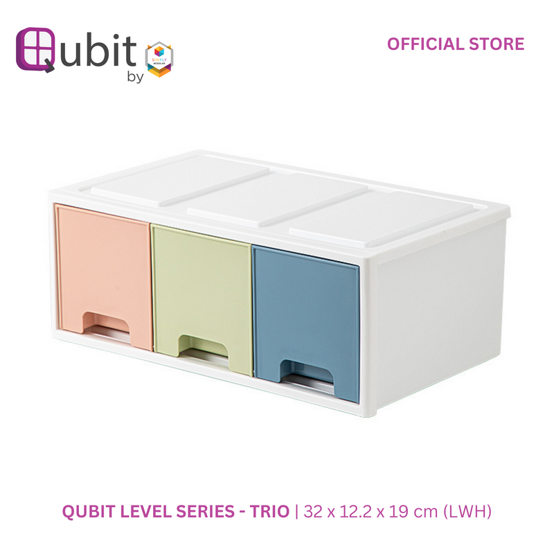 Qubit Level Trio Storage Drawer Organizer