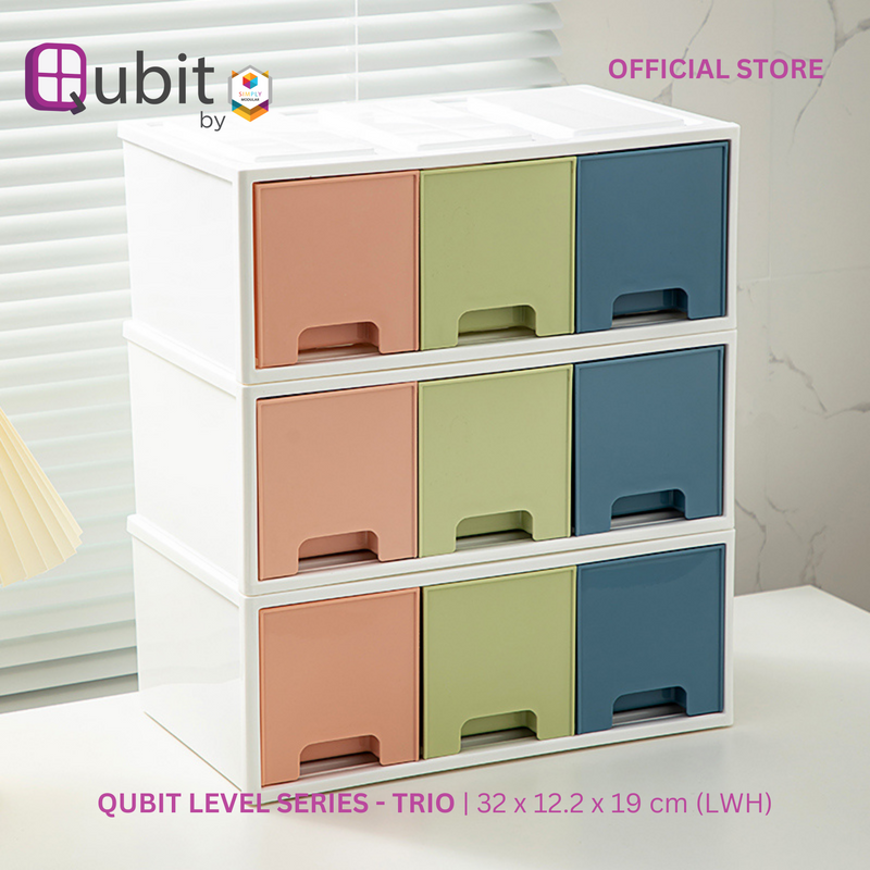 Qubit Level Trio Storage Drawer Organizer