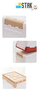 DuraStak Foldable Storage Box Organizer Size L - 36.8L Capacity