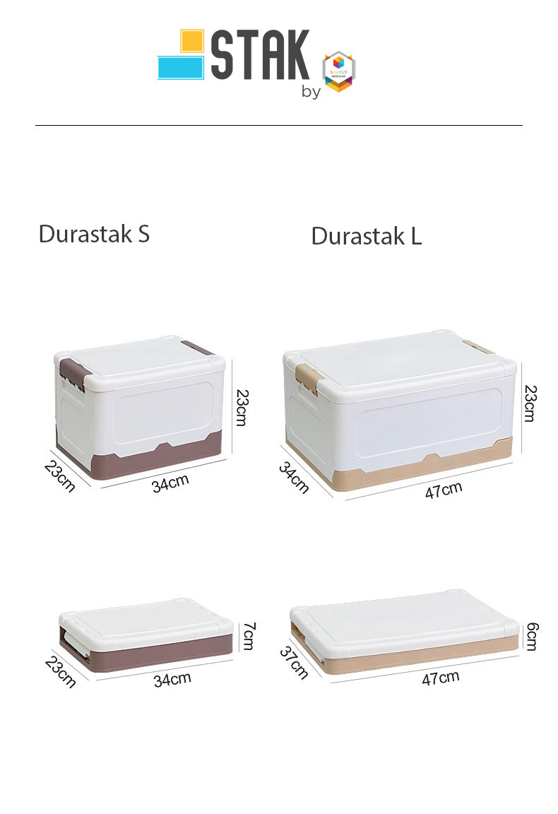 DuraStak Foldable Storage Box Organizer Size S - 18L Capacity