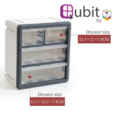 Qubit Quad Storage Cube Organizer