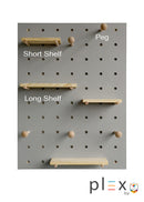 Plex Pegboard Floating Shelf Wall Mounted Decor Organizer