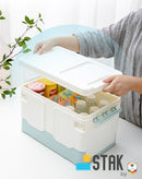 DuraStak Foldable Storage Box Organizer Size M - 19L Capacity