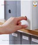 Shimoyama Muji Style Folder Box Slim White Plastic Organizer