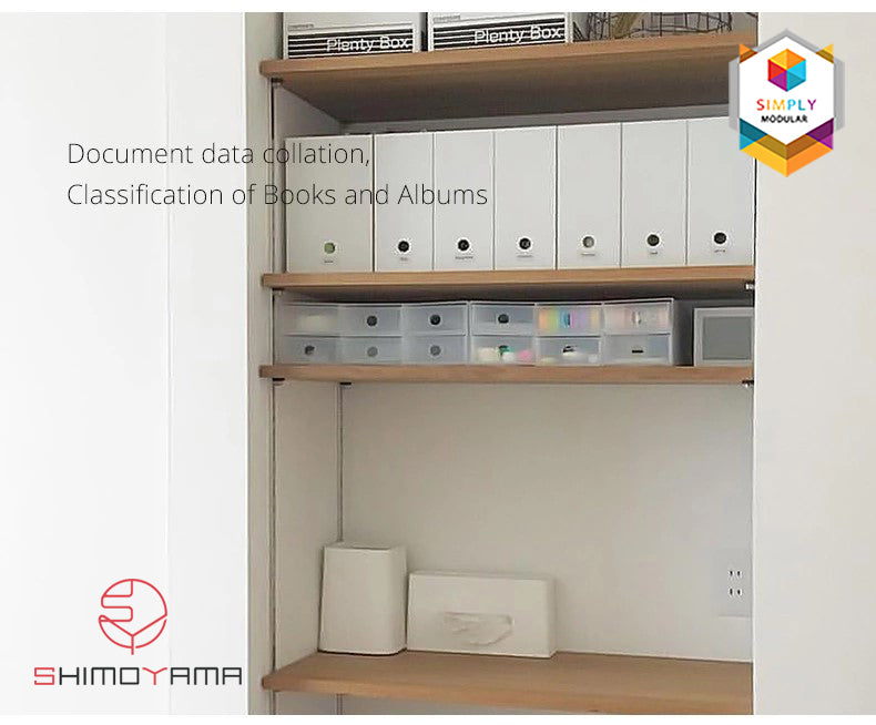 Shimoyama Muji Style Office File Box Vertical File Box Plastic Organizer