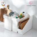 Shimoyama Muji Style Small Storage Organizer with Wheel