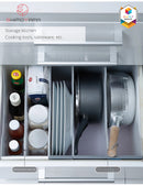 Shimoyama Muji Style File Storage Box-Height 24cm Plastic Organizer