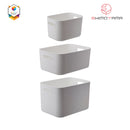 Shimoyama Muji Style PE Storage Box Organizer Soft Touch Big Deep Size (no lid) - Size C