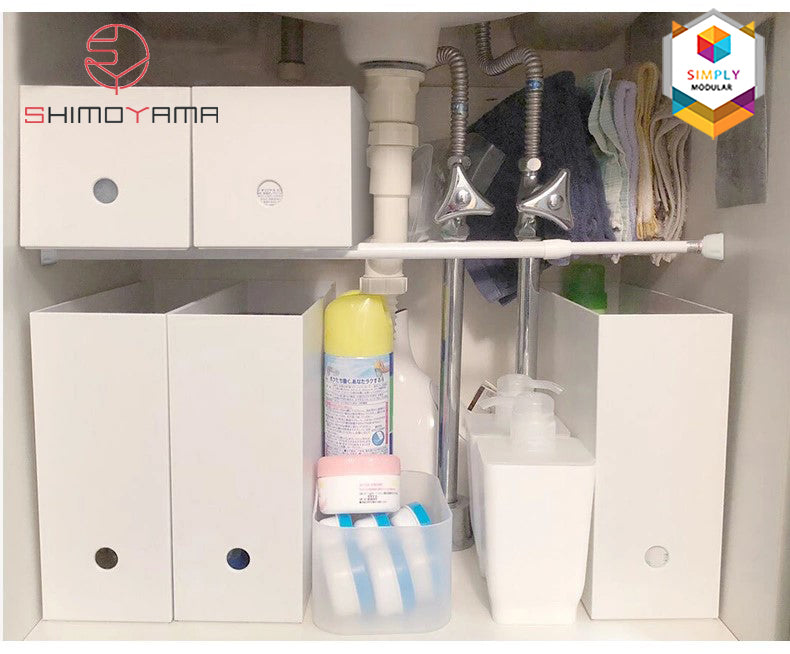 Shimoyama Muji Style Office Organizer Set (Body)- Shallow Type Storage