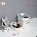 Shimoyama Muji Style Small Gray Flat Storage Box Organizer with Lid - Size A