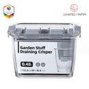 Shimoyama Muji Style Small Gray Drain Basket Food Storage Organizer