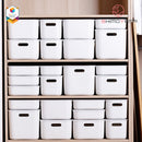 Shimoyama Muji Style Small Gray Deep Storage Box Organizer with Lid - Size B