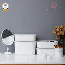 Shimoyama Muji Style Small Gray Deep Storage Box Organizer with Lid - Size B