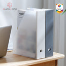 Shimoyama Muji Style Folder Case Wide White Plastic Box Organizer