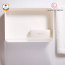 Shimoyama Muji Style Small White Flat Storage Box Organizer with Lid