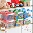 Shimoyama Lego Middle Toy Plastic Clear Storage Box