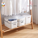 Shimoyama Muji Style Small Gray Deep Storage Box Organizer with Lid - Size B