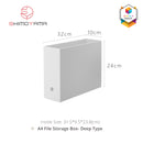 Shimoyama Muji Style File Storage Box-Height 24cm Plastic Organizer