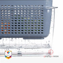 Shimoyama Muji Style Large Gray Drain Basket Food Storage Organizer
