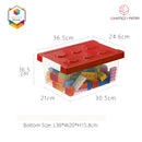 Shimoyama Lego Middle Toy Plastic Clear Storage Box