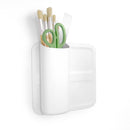 Perch Twiggy Magnetic Wall Mounted Storage Organizer, White