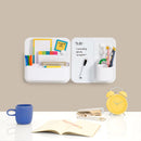 Perch Stumpy Magnetic Wall Mounted Storage Organizer, White