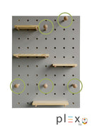 Plex Wooden Peg for Plex Pegboard Wall Mounted Decor Organizer