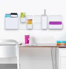 Perch Twiggy Magnetic Wall Mounted Storage Organizer, White