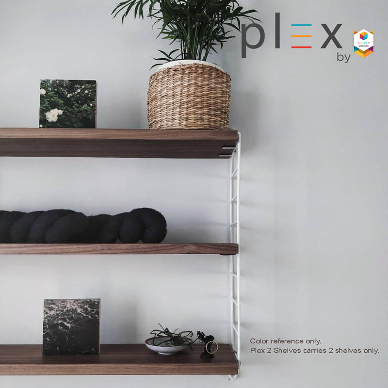 Plex 2-Level Shelving Wall Mounted System