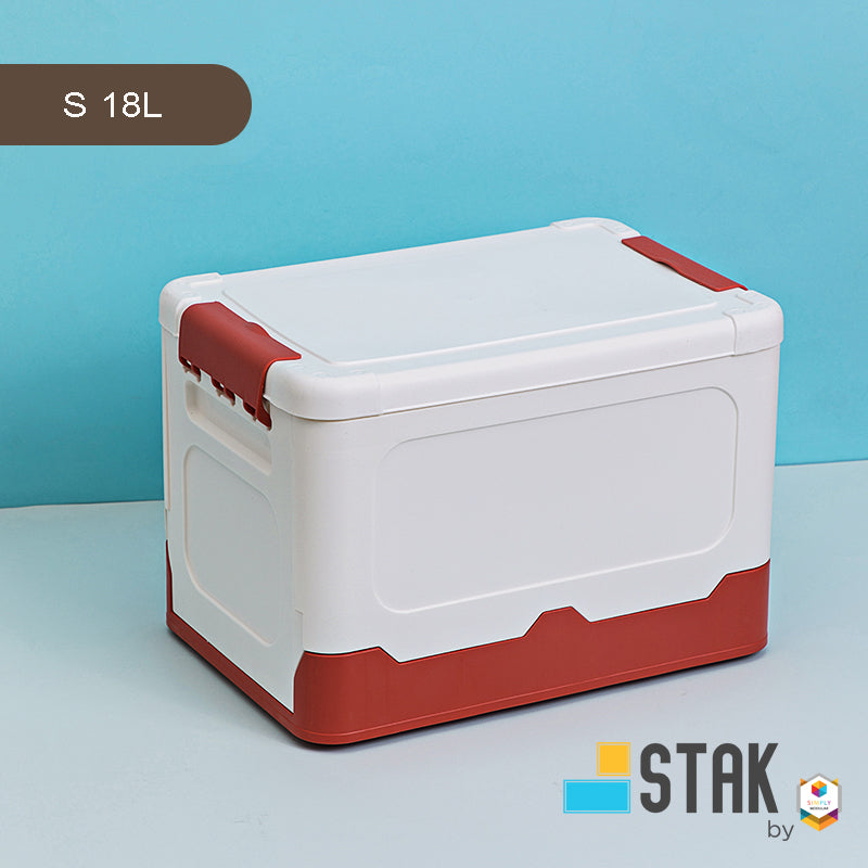 DuraStak Foldable Storage Box Organizer Size S - 18L Capacity