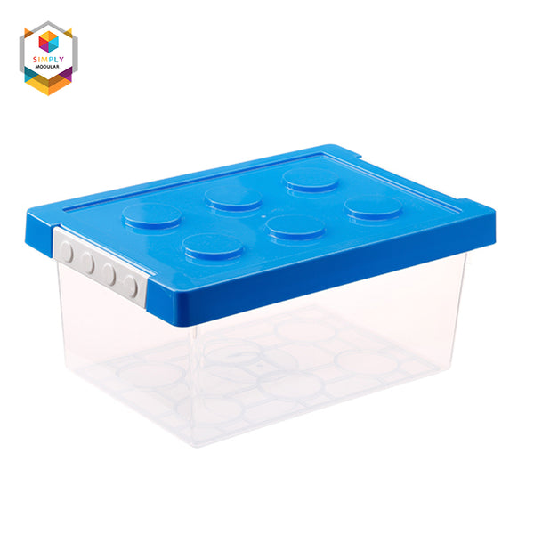 Shimoyama Lego Middle Toy Plastic Clear Storage Box