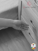 Shimoyama Muji Style Large White Handled Storage Box Organizer with Lid